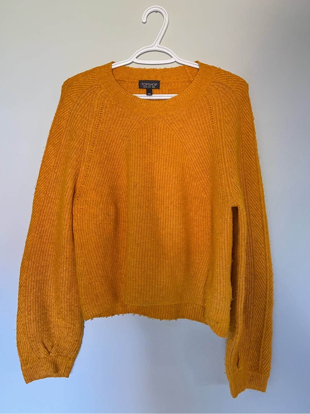 Topshop Mustard Crewneck Sweater